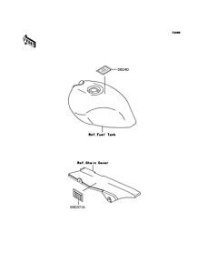 ZR250 Наклейки