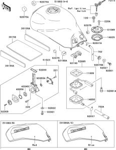 ZX1100 Fuel tank(1 / 2)(zx1100-e1)