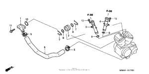VT750CD Патрубки охлаждения