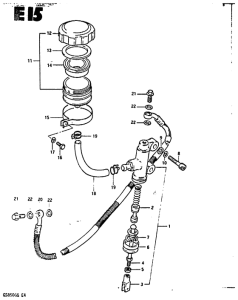 GS850 Задний тормозной цилиндр