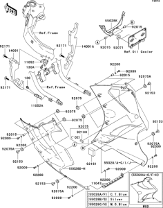 ZX1200 Обтекатель нижний