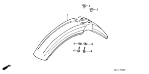 XR600R Переднее крыло