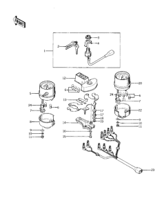 KZ400 Meters / ignition switch
