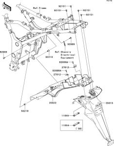 EX250 Заднее крыло