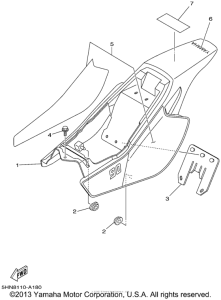 TTR90P Боковые обтекатели