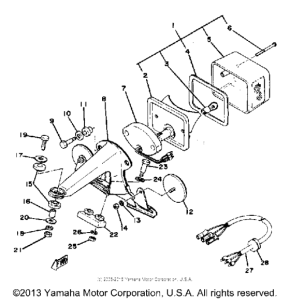 XT500E_205 - 1978 Задний фонарь