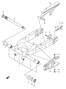 SV1000 Маятник задний