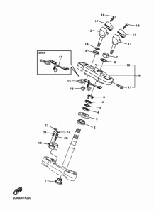 XVS950CU (ABS) ステアリング