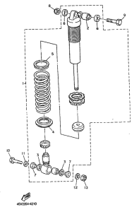 TT600E Задняя подвеска
