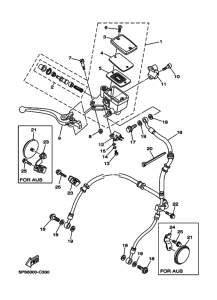 TDM900 Передний тормозной цилиндр