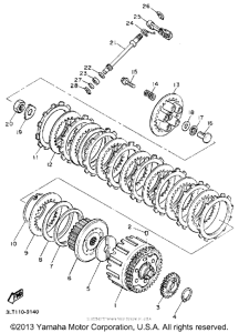 YX600AC Сцепление