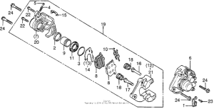 CB750 Передний суппорт