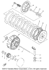 YZ80E1 Сцепление