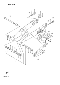 RM125 Маятник задний