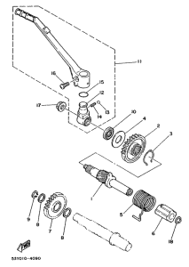 TY250R Стартер