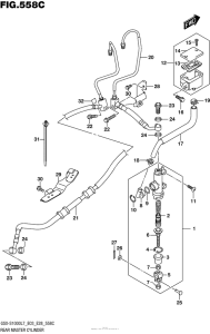 GSX-S1000 (ABS) Rear Master Cylinder (Gsx-S1000Al7 E28)