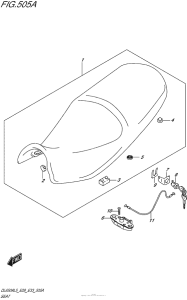 DL650 (ABS) Сиденье