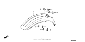 CR85R Переднее крыло