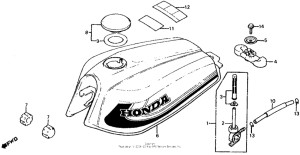 XL100S Fuel tank 79-80