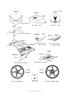 EX300 Decals (White)(Befa)