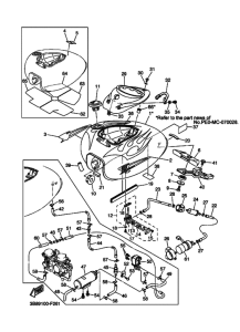 XVS1100 XVS11W Tank fuel