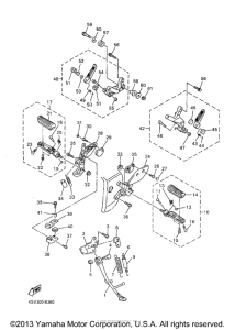 YZF1000RJ Подножки