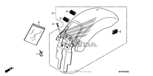 VT1300CS Задний бампер