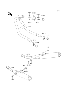 EX250 Глушитель