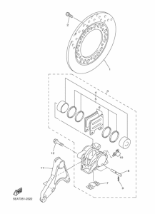 XJR1300C Задний суппорт