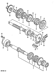 GP125 Трансмиссия