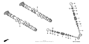 CBR1100XX Распределительный вал
