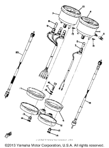 DT250A Speedometer tachometer