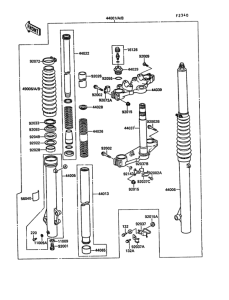 KL650 Front fork(1 / 2)