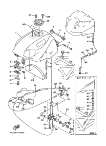 TRX850 Fuel tank assy