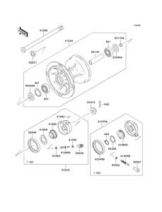 KDX125 Переднее колесо