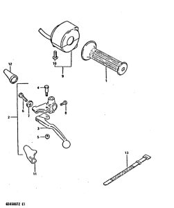 GS650 Left handle switch