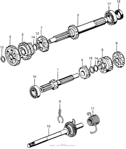 CT90 Transmission + kick starter