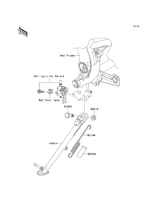 ER650 Подножка