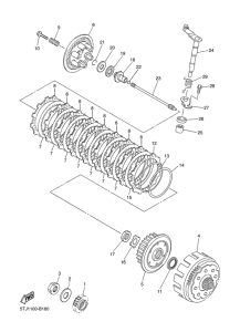 WR450F Сцепление