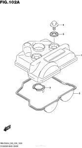 RM-Z250 Крышка головки цилиндров
