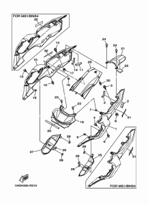 MT07 Боковые обтекатели