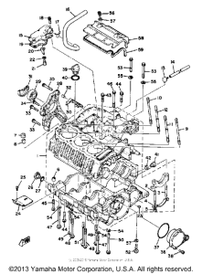 XS850LH Картер двигателя