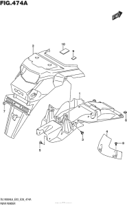 DL1000 (ABS) Задний бампер