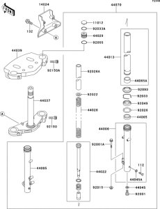 EN500 Передняя вилка
