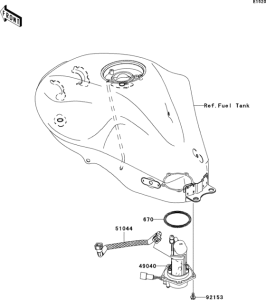 EX650 Топливный насос