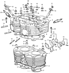 CL360 Цилиндр и головка цилиндра