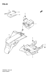 SV650 (ABS) Заднее крыло