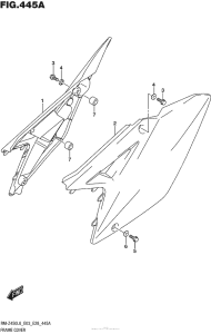 RM-Z450 Обтекатель рамы