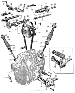 C72 Распределительный вал и клапана
