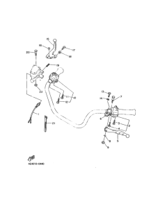XS650 ﾊﾝﾄﾞﾙｽｲﾂﾁ. ﾚﾊﾞｰ